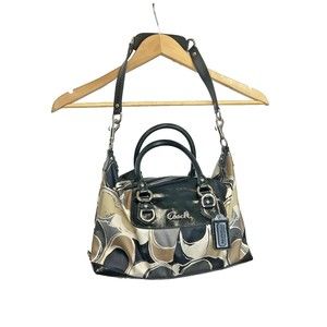 COACH #17656 Ashley Scarf C's Print  Satchel Tote Bag Purse